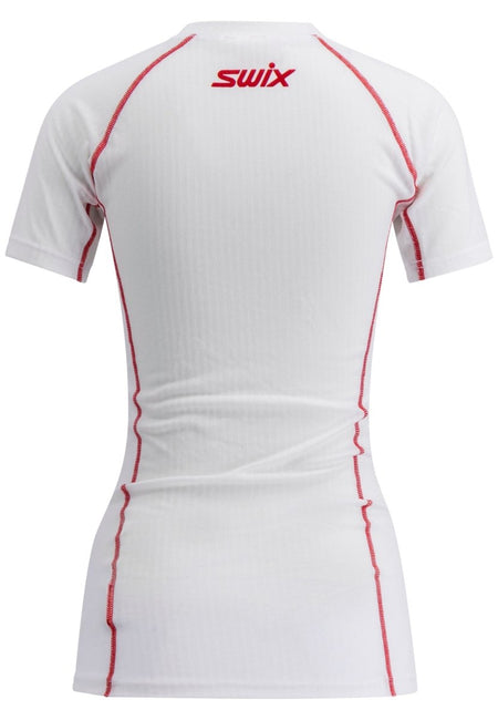 Swix - Swix RaceX Light Short Sleeve W T-Shirt Damen - bright white/swix red - SX-10109-23-00036-XS - Sportbrands24