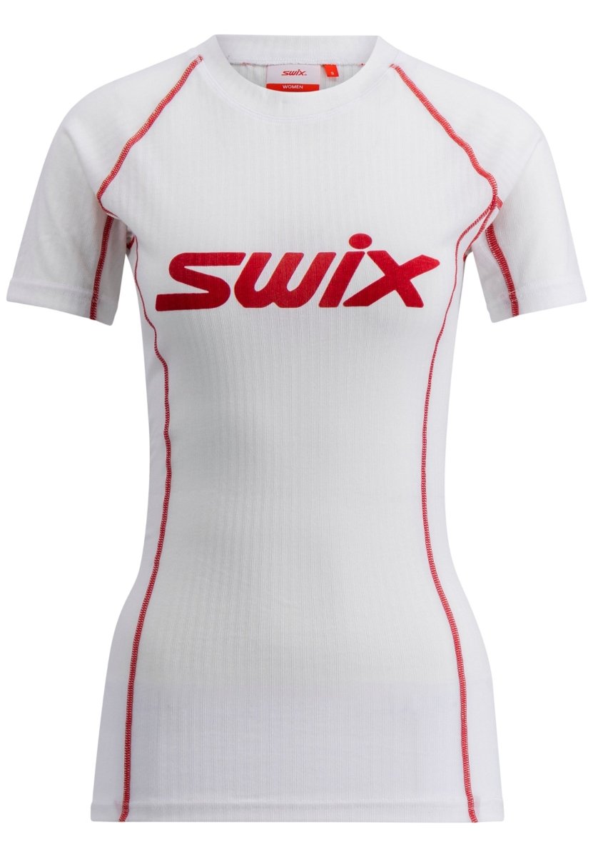 Swix - Swix RaceX Light Short Sleeve W T-Shirt Damen - bright white/swix red - SX-10109-23-00036-XS - Sportbrands24