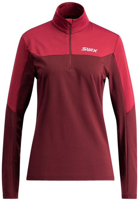 Swix - Infinity Light Half Zip W Midlayer Damen - cherry - SX-10154-24-94066-XS - Sportbrands24