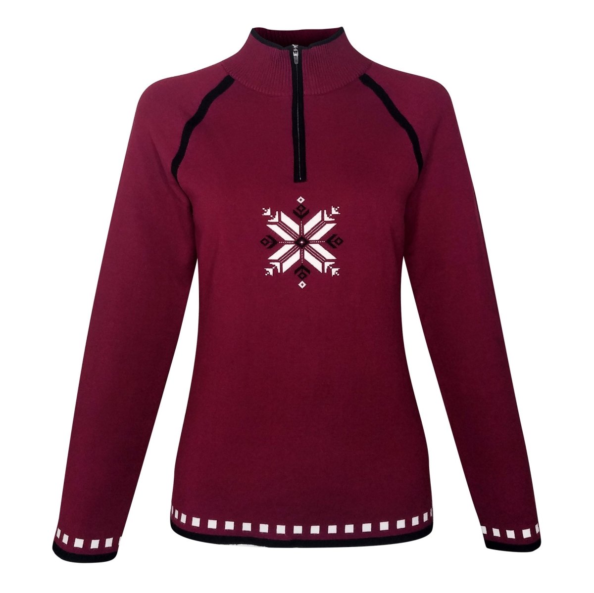 Krimson Klover - Blazing Star Strickpullover Damen - port - KK-1694-601-S - Sportbrands24