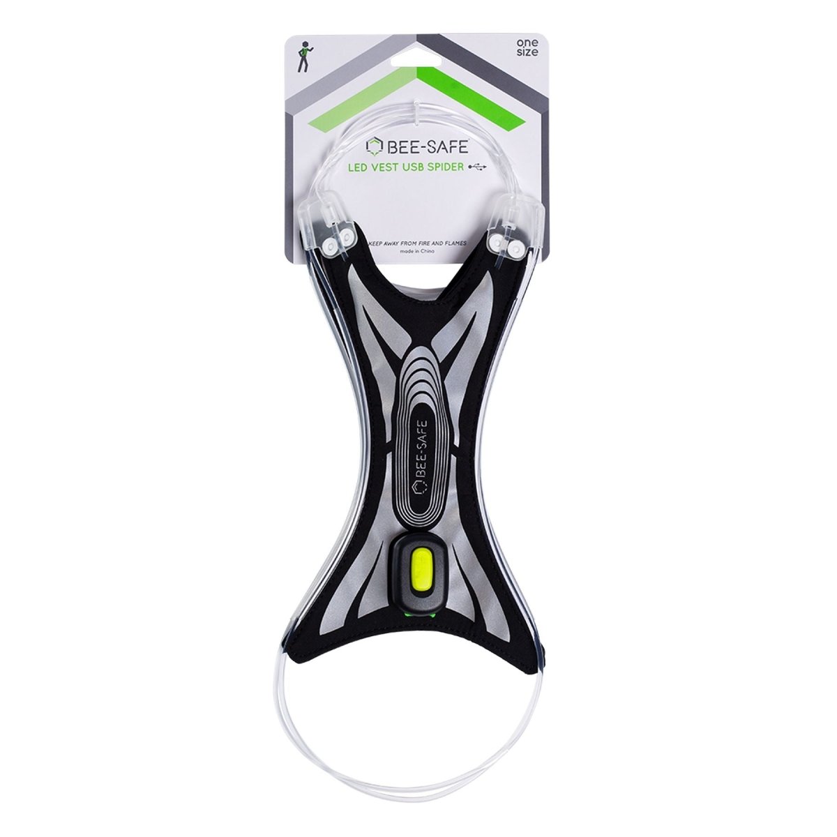 Bee - Safe - Led Vest USB Spider Sicherheitsweste - red - BS-21300-400-OS - Sportbrands24