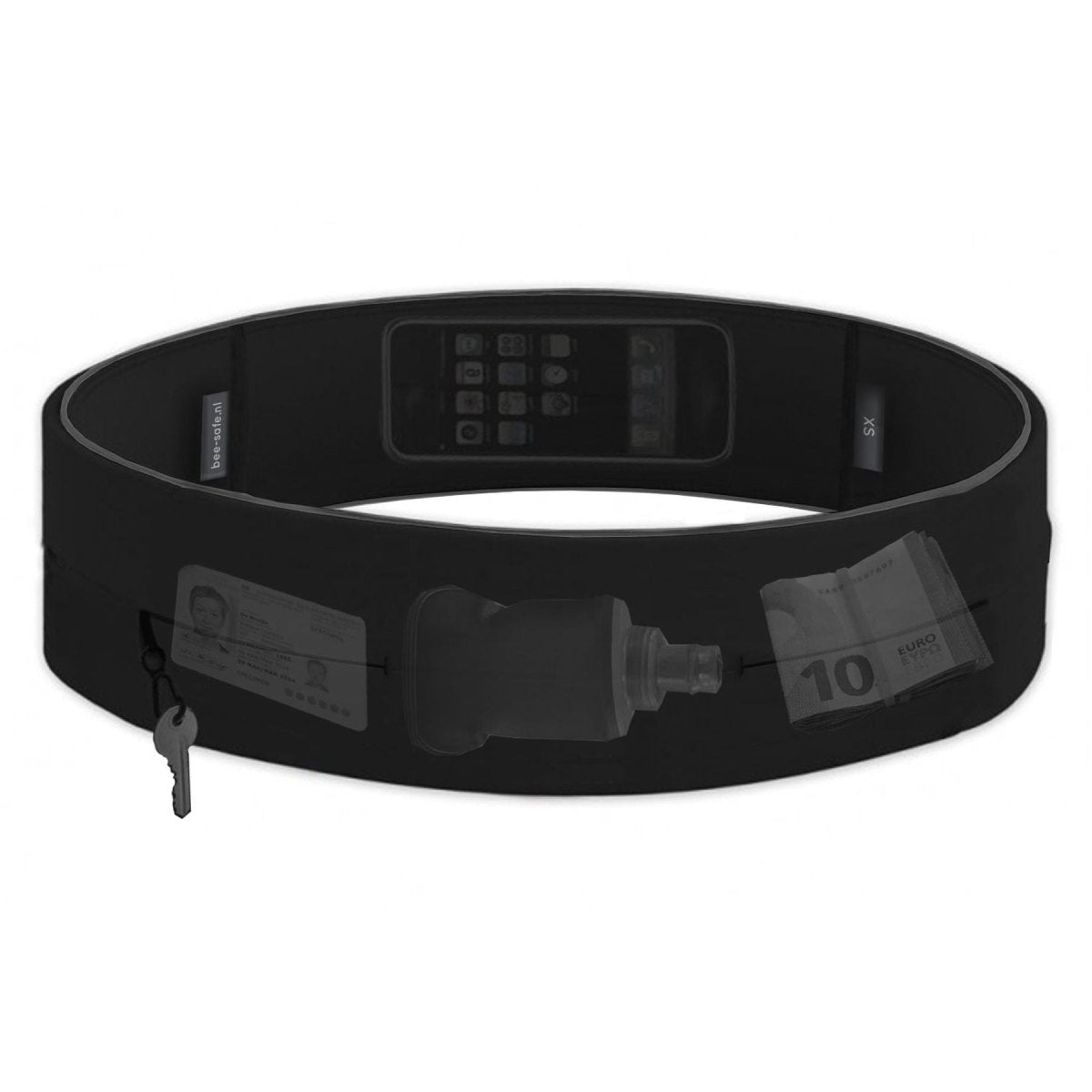Bee - Safe - Smart Waistbelt Zipper Laufgürtel - black - BS-21800-800-1 - Sportbrands24