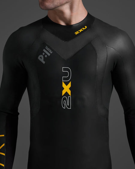 2XU - Propel P:1 Wetsuit Neoprenanzug Herren - black/ambition - 2X-MW4991C-BLK/ABN-MT - Sportbrands24