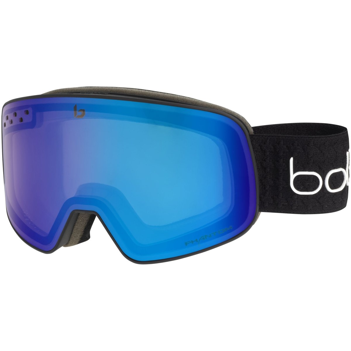 Bolle - Nevada Skibrille - black cross matte - phantom+ blue semi - polarized photochromic cat 1 to 3 - BO-22026 - Sportbrands24