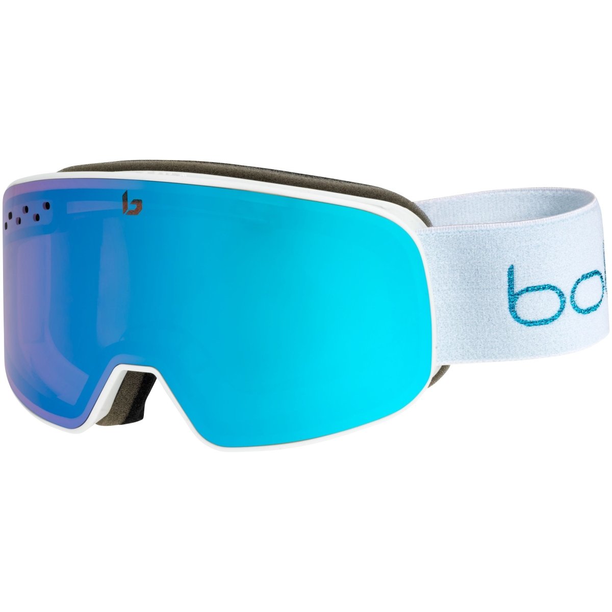 Bolle - Nevada Small Skibrille - white metallic blue matte - azure cat 2 - BO-22038 - Sportbrands24