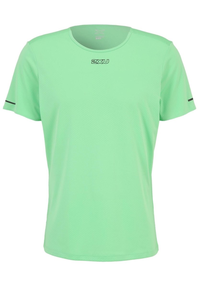 2XU - Light Speed Tech Tee T-Shirt Herren - spring green/black reflective - 2X-MR7150A-SPG/BRF-XS - Sportbrands24