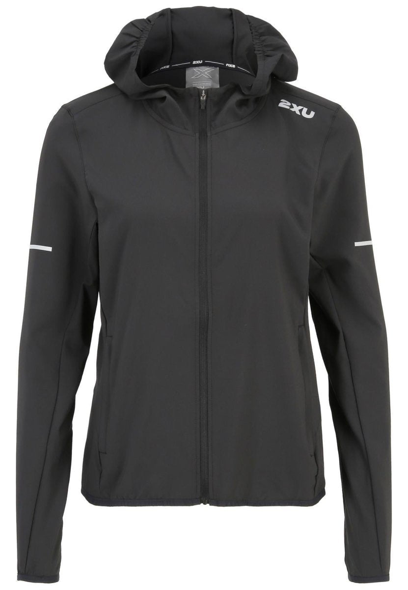2XU - Aero Jacket Windjacke Damen - black/silver reflective - 2X-WR7205A-BLK/SRF-XXS - Sportbrands24