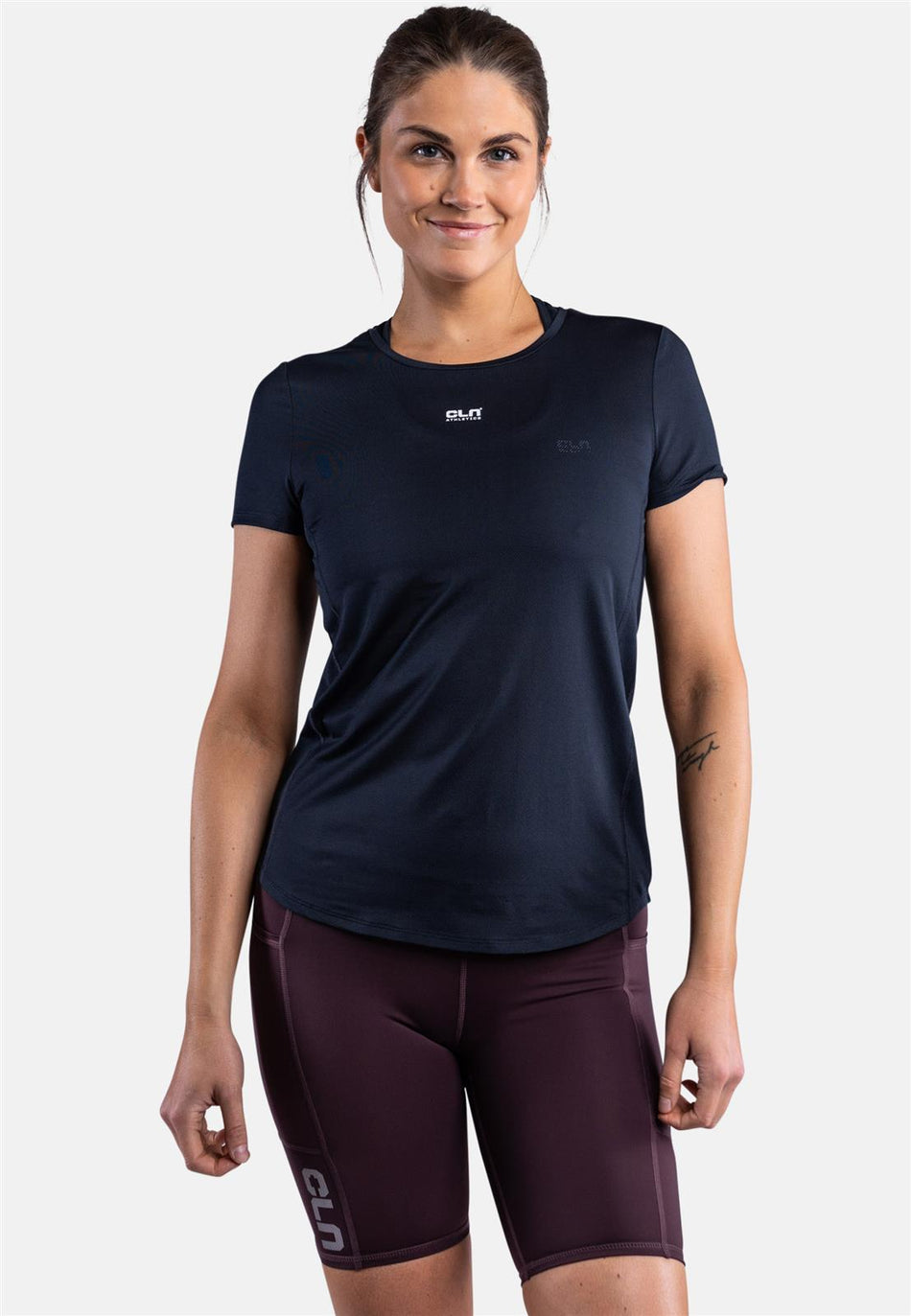 Feather T-Shirt Damen - midnight blue