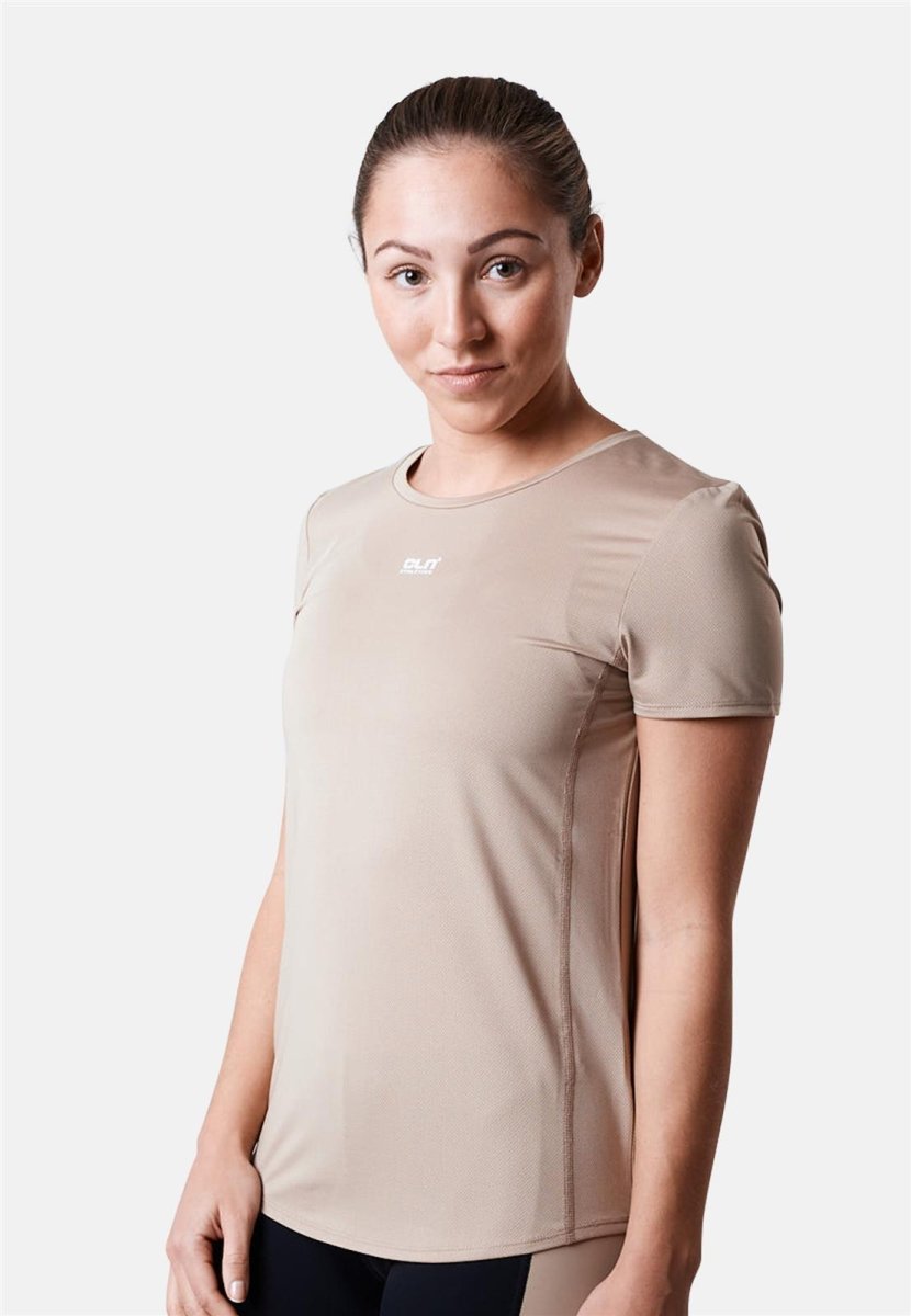 CLN Athletics - Feather T-Shirt Damen - beige - CLN-3130-49-XS - Sportbrands24