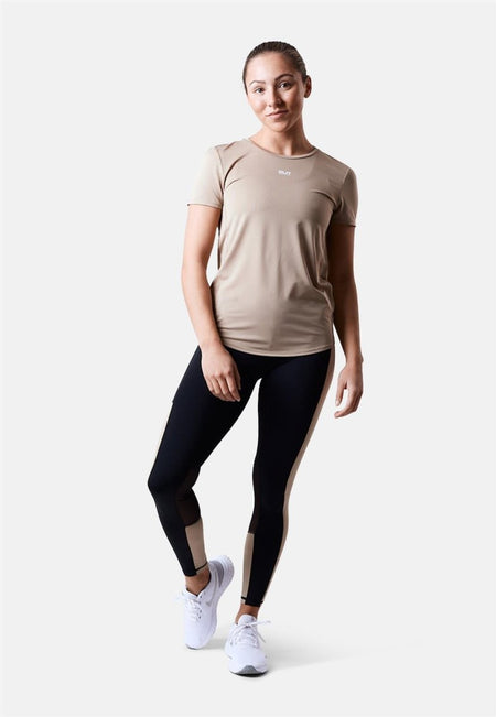 CLN Athletics - Feather T-Shirt Damen - beige - CLN-3130-49-XS - Sportbrands24