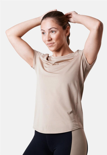 CLN Athletics - Feather T-Shirt Damen - beige - CLN-3130-49-XS - Sportbrands24