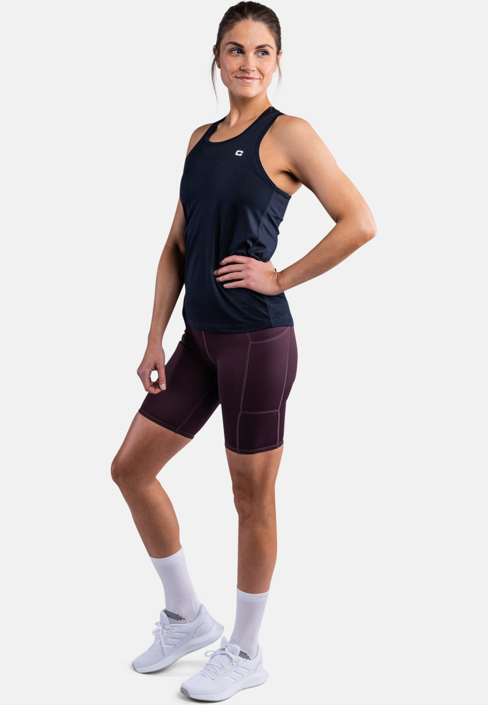 Bike Pocket Shorts Damen - dark wine