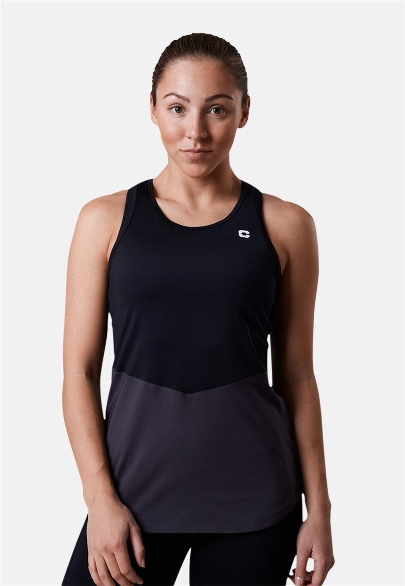 CLN Athletics - Switch Tank Top Damen - charcoal - CLN-3144-72-XS - Sportbrands24