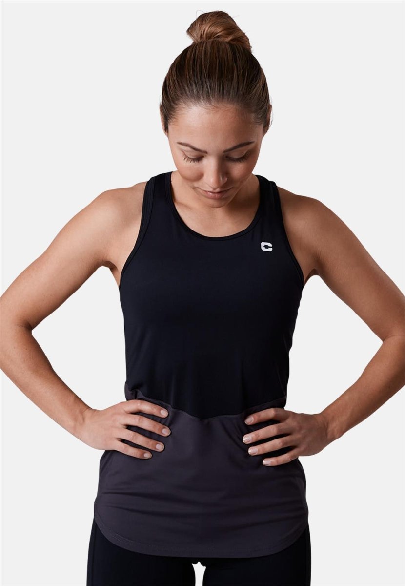 CLN Athletics - Switch Tank Top Damen - charcoal - CLN-3144-72-XS - Sportbrands24