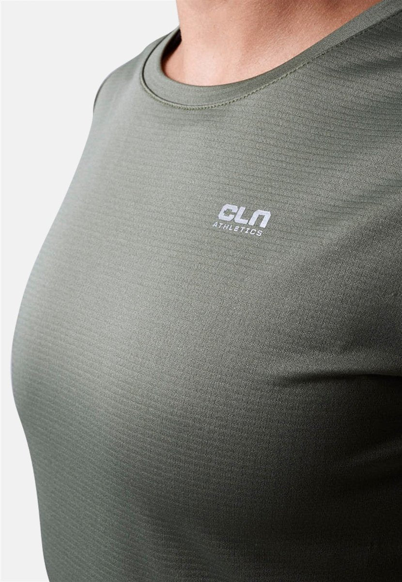 CLN Athletics - Gwen T-Shirt Damen - moss green - CLN-3158-62-XS - Sportbrands24