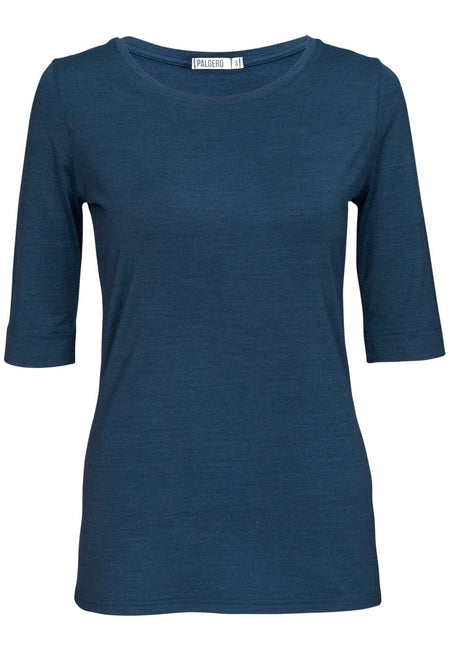 Palgero - Liv Merino T-Shirt 3/4 Arm Damen - blau meliert - PA - LDMHA6015 - Sportbrands24
