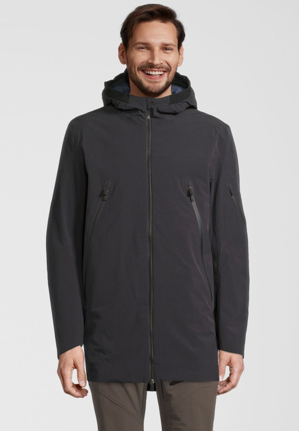 RH+ - 4 Elements Padded Parka Herren - black/metal blue - RH - IZU2954 - 982 - S - Sportbrands24