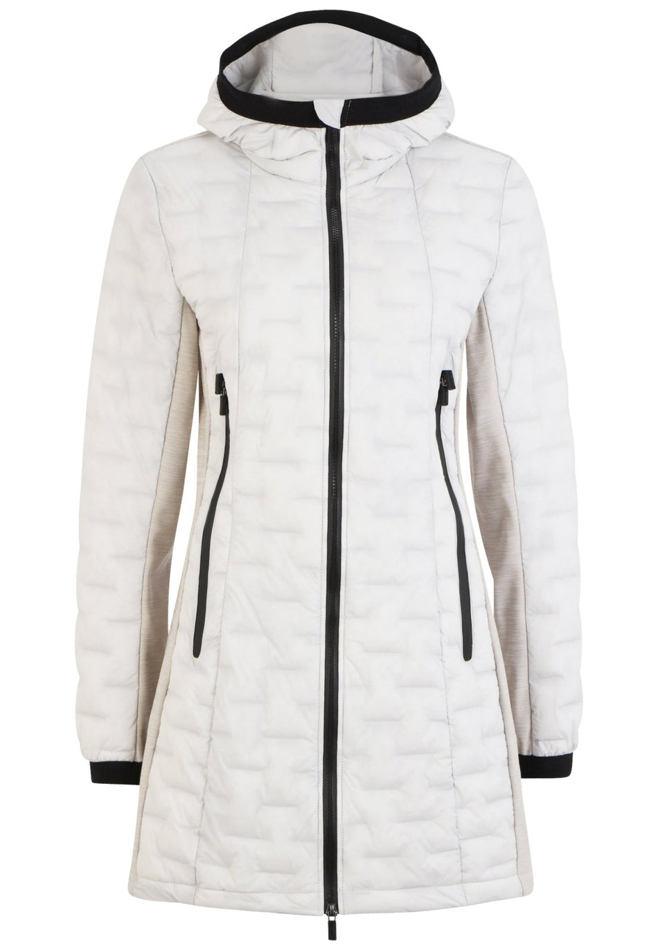 RH+ - 5 Elements Hybrid 3/4 Hoody Isolationsjacke Damen - inuit white/light grey melange - RH - IZD2989 - 011 - XS - Sportbrands24