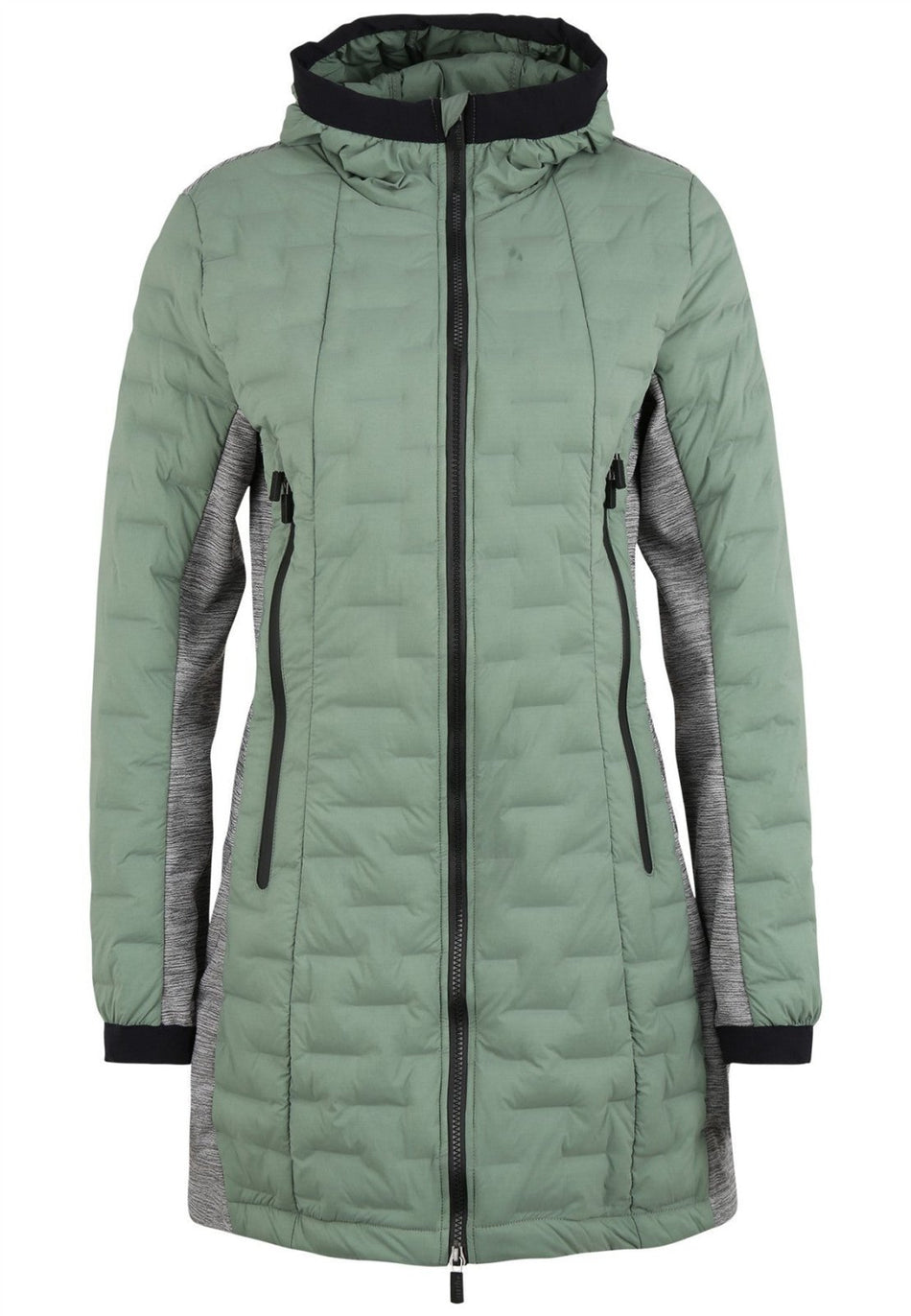 RH+ - 5 Elements Hybrid 3/4 Hoody Isolationsjacke Damen - ivy green/medium grey melange - RH - IZD2989 - 574 - XS - Sportbrands24