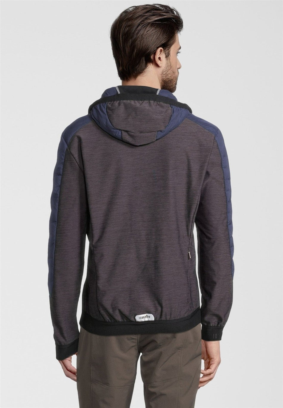 RH+ - 5 Elements Hybrid Hoody Isolationsjacke Herren - metal blue/dark grey melange/ivy green - RH - IZU2959 - 822 - S - Sportbrands24