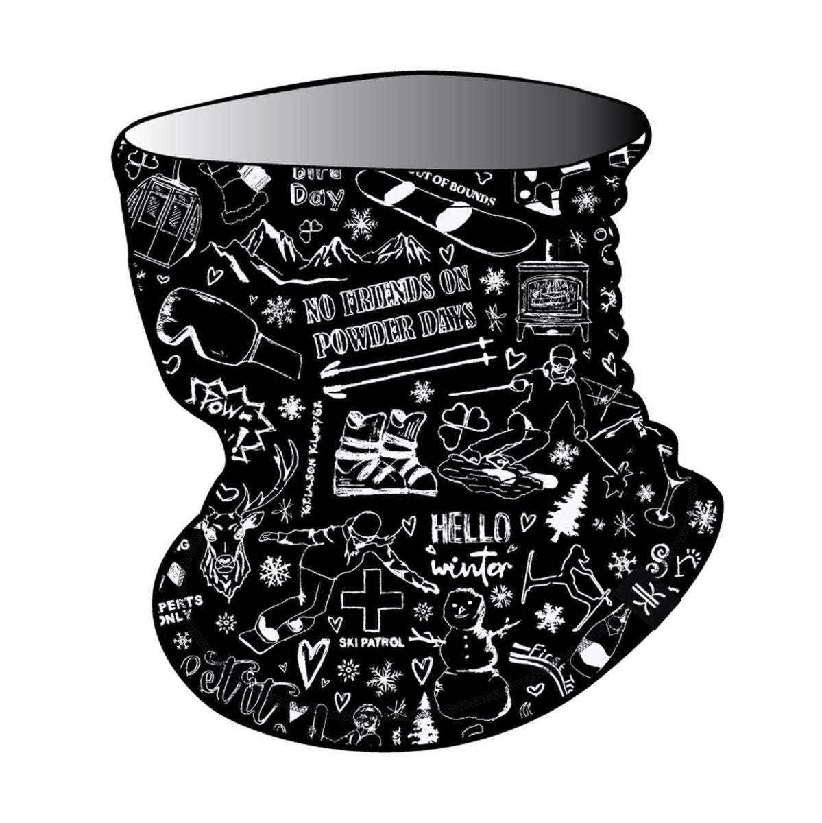 Krimson Klover - Illustrated Gaiter Schlauchschal Damen - graffiti black - KK-F25902-952-OS - Sportbrands24