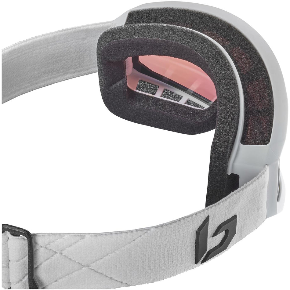 Y7 OTG Skibrille - white matte - vermillon gun cat 2