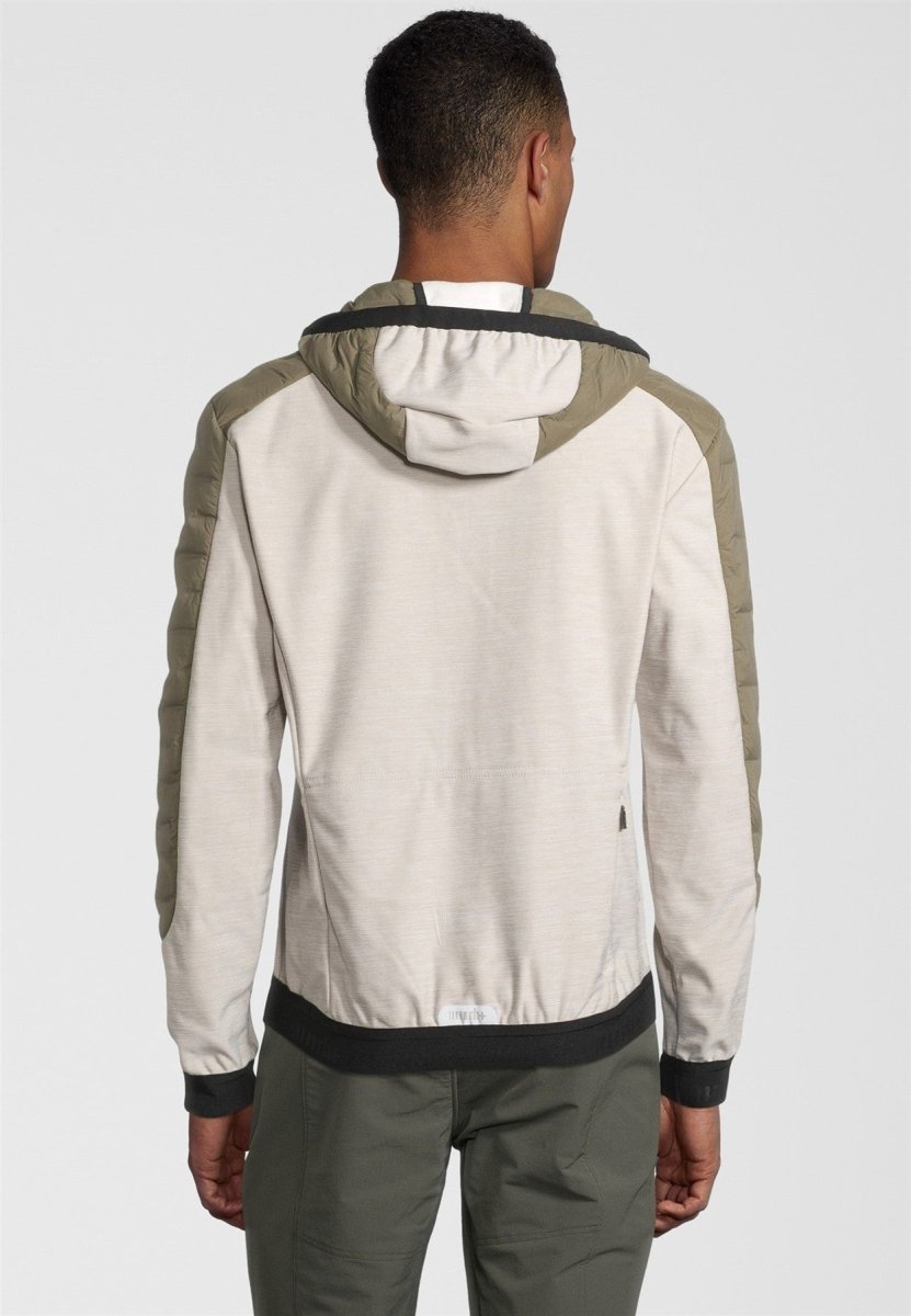 RH+ - 5 Elements Hybrid Hoody Isolationsjacke Herren - kaluga /light grey melange/black - RH-IZU2959-441-S - Sportbrands24