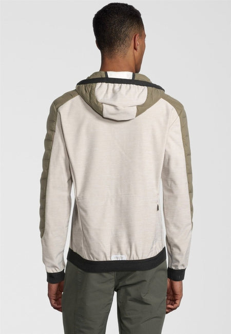 RH+ - 5 Elements Hybrid Hoody Isolationsjacke Herren - kaluga /light grey melange/black - RH-IZU2959-441-S - Sportbrands24