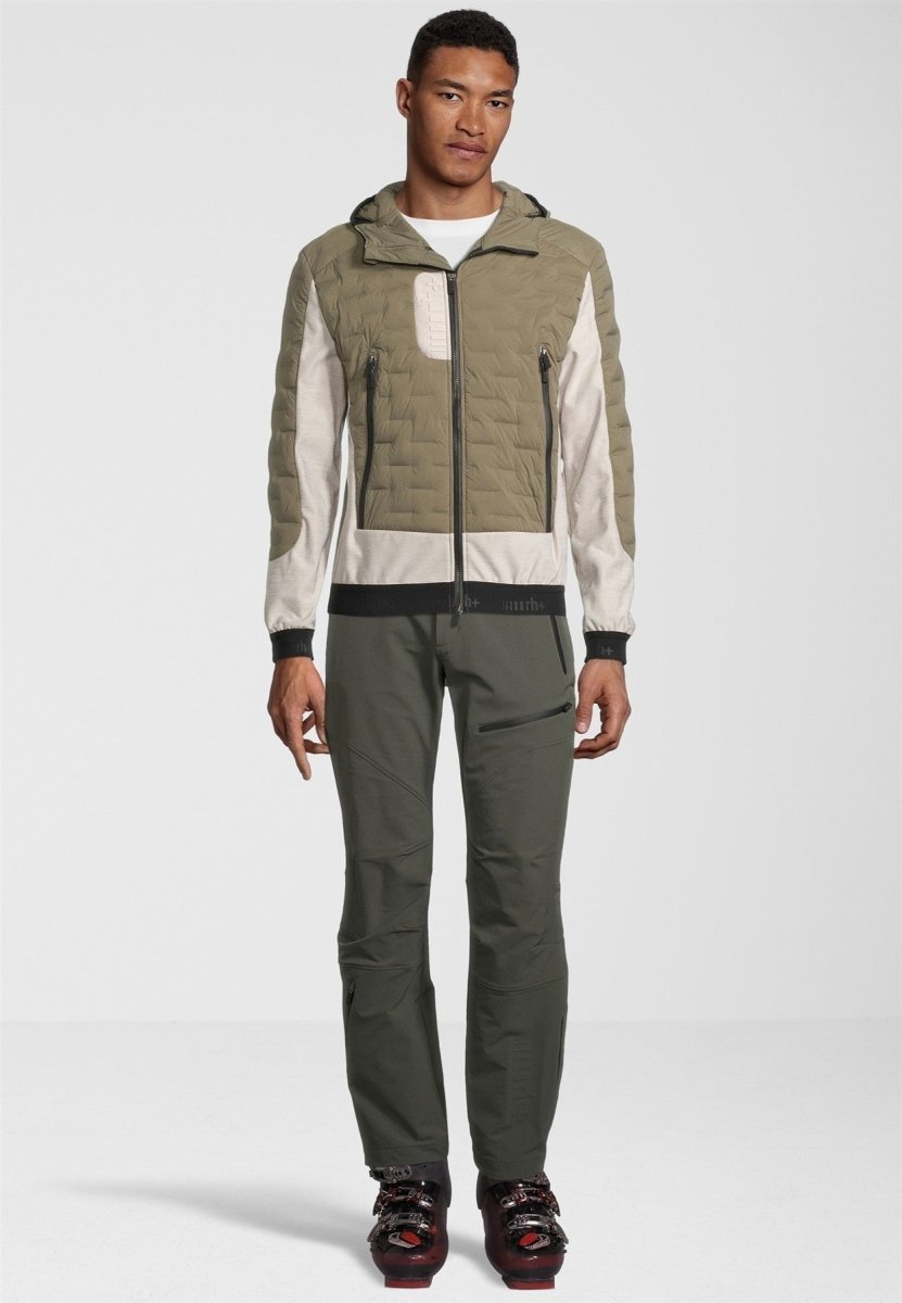 RH+ - 5 Elements Hybrid Hoody Isolationsjacke Herren - kaluga /light grey melange/black - RH-IZU2959-441-S - Sportbrands24