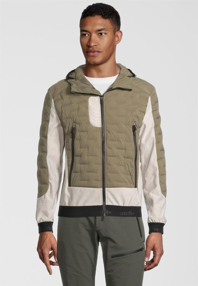 RH+ - 5 Elements Hybrid Hoody Isolationsjacke Herren - kaluga /light grey melange/black - RH-IZU2959-441-XXL - Sportbrands24