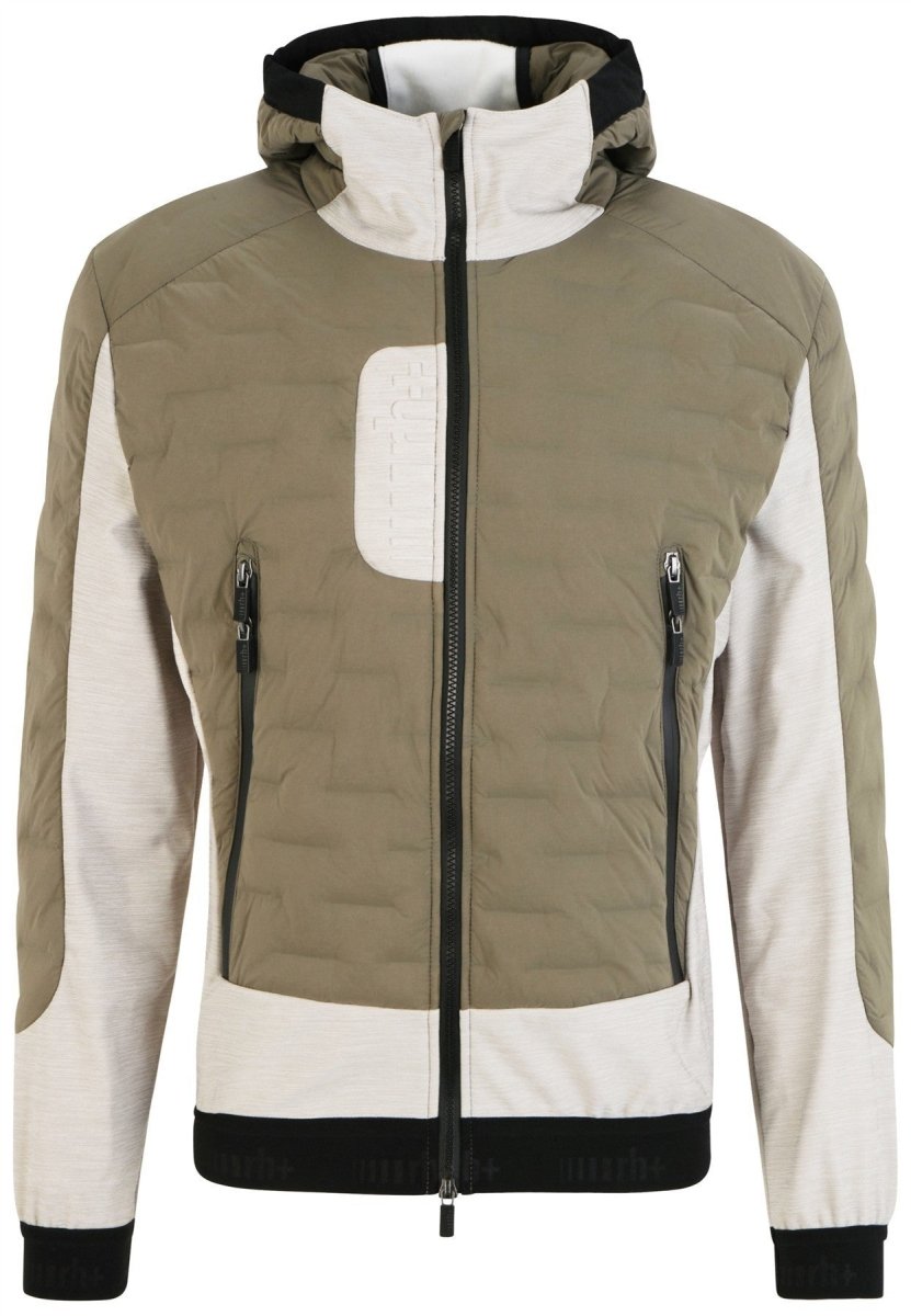 RH+ - 5 Elements Hybrid Hoody Isolationsjacke Herren - kaluga /light grey melange/black - RH-IZU2959-441-S - Sportbrands24