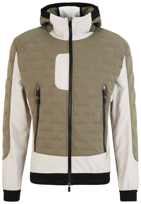 RH+ - 5 Elements Hybrid Hoody Isolationsjacke Herren - kaluga /light grey melange/black - RH-IZU2959-441-S - Sportbrands24