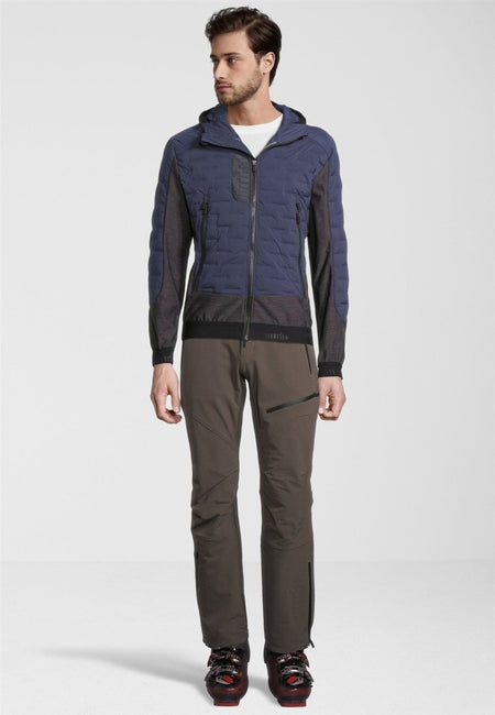 RH+ - 5 Elements Hybrid Hoody Isolationsjacke Herren - metal blue/dark grey melange/ivy green - RH-IZU2959-822-S - Sportbrands24