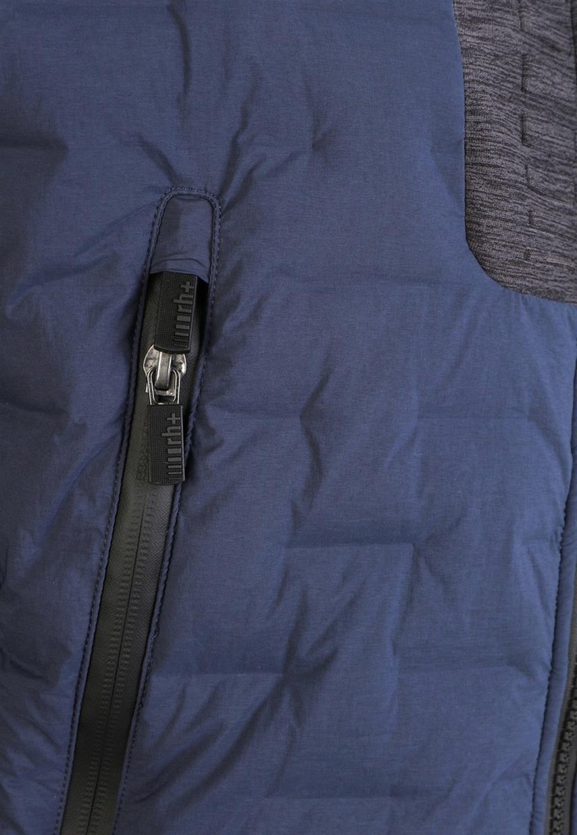 RH+ - 5 Elements Hybrid Hoody Isolationsjacke Herren - metal blue/dark grey melange/ivy green - RH-IZU2959-822-S - Sportbrands24