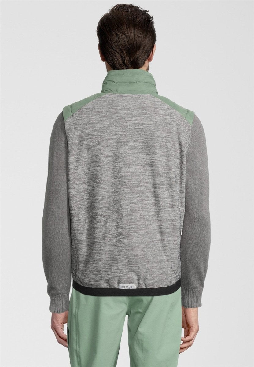 RH+ - 5 Elements Hybrid Weste Herren - ivy green/medium grey melange/metal blue - RH-IZU2963-296-S - Sportbrands24