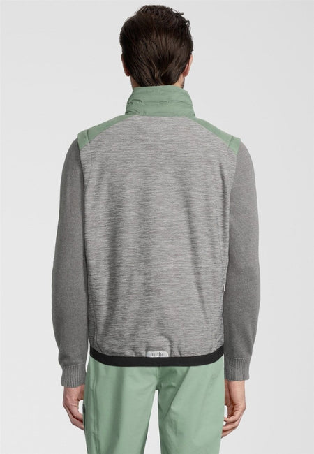 RH+ - 5 Elements Hybrid Weste Herren - ivy green/medium grey melange/metal blue - RH-IZU2963-296-S - Sportbrands24