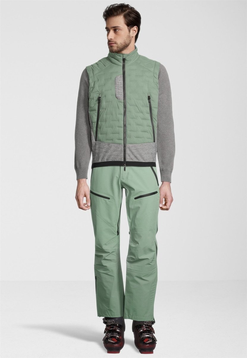 RH+ - 5 Elements Hybrid Weste Herren - ivy green/medium grey melange/metal blue - RH-IZU2963-296-S - Sportbrands24