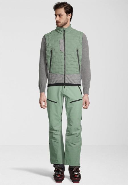 RH+ - 5 Elements Hybrid Weste Herren - ivy green/medium grey melange/metal blue - RH-IZU2963-296-S - Sportbrands24