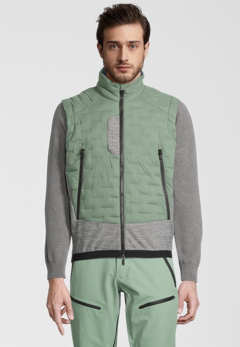 RH+ - 5 Elements Hybrid Weste Herren - ivy green/medium grey melange/metal blue - RH-IZU2963-296-M - Sportbrands24