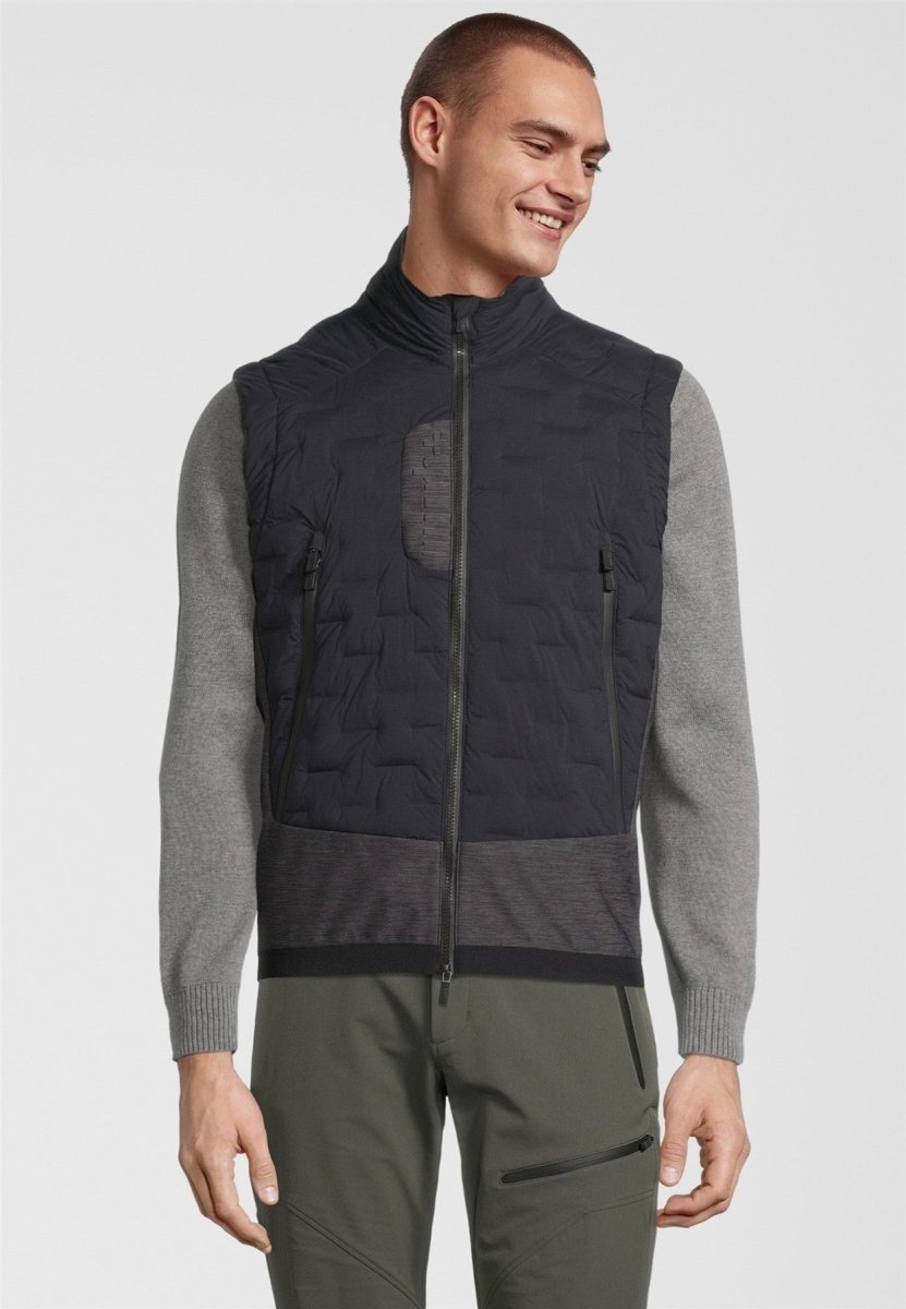 RH+ - 5 Elements Hybrid Weste Herren - black/dark grey melange/kaluga - RH-IZU2963-983-L - Sportbrands24