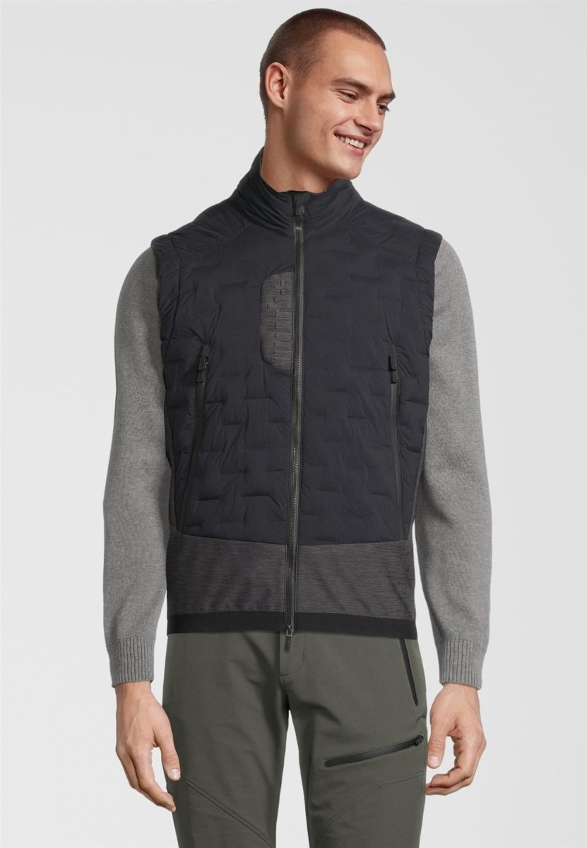 RH+ - 5 Elements Hybrid Weste Herren - black/dark grey melange/kaluga - RH-IZU2963-983-XXXL - Sportbrands24