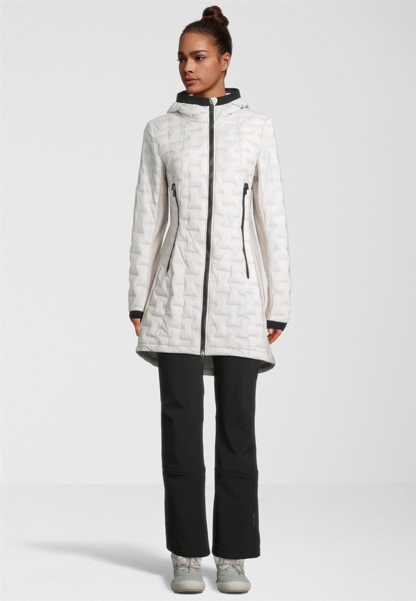 RH+ - 5 Elements Hybrid 3/4 Hoody Isolationsjacke Damen - inuit white/light grey melange - RH-IZD2989-011-XS - Sportbrands24
