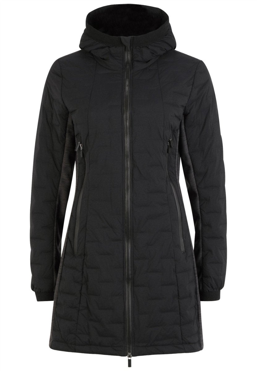 RH+ - 5 Elements Hybrid 3/4 Hoody Isolationsjacke Damen - black/dark grey melange - RH-IZD2989-99A-XS - Sportbrands24