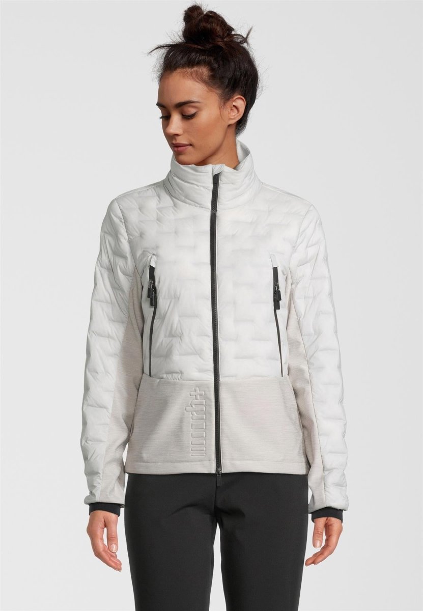 RH+ - 5 Elements Hybrid Bomber Isolationsjacke Damen - inuit white/light grey melange - RH-IZD2988-011-XXL - Sportbrands24