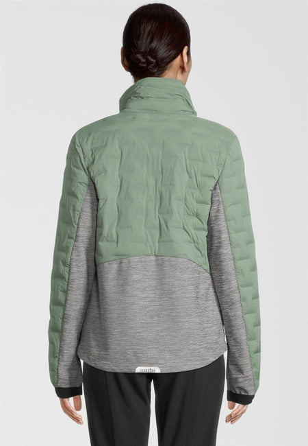 RH+ - 5 Elements Hybrid Bomber Isolationsjacke Damen - ivy green/medium grey melange - RH-IZD2988-574-XS - Sportbrands24