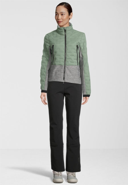 RH+ - 5 Elements Hybrid Bomber Isolationsjacke Damen - ivy green/medium grey melange - RH-IZD2988-574-XS - Sportbrands24