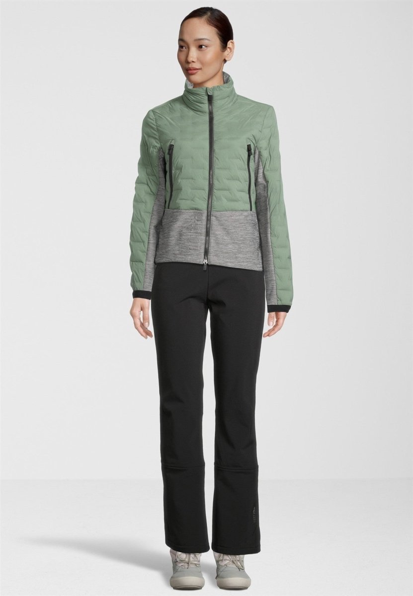 RH+ - 5 Elements Hybrid Bomber Isolationsjacke Damen - ivy green/medium grey melange - RH-IZD2988-574-XS - Sportbrands24