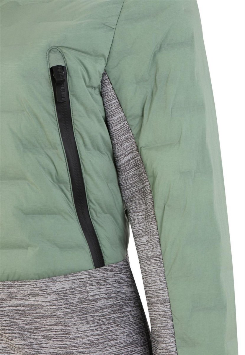 RH+ - 5 Elements Hybrid Bomber Isolationsjacke Damen - ivy green/medium grey melange - RH-IZD2988-574-XS - Sportbrands24