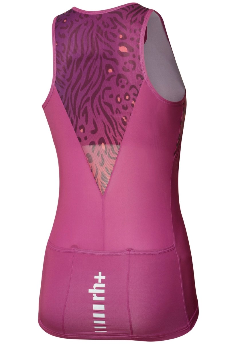 RH+ - Super Light W Top Fahrradtrikot Damen - Orchid/Multi Animalier Orchid - RHB - ECD0863 - 444 - XS - Sportbrands24