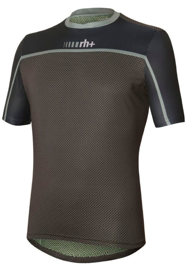 RH+ - Trail Short Radtrikot Herren - beluga black/black/army - RHB - ECU0833 - 980 - S - Sportbrands24